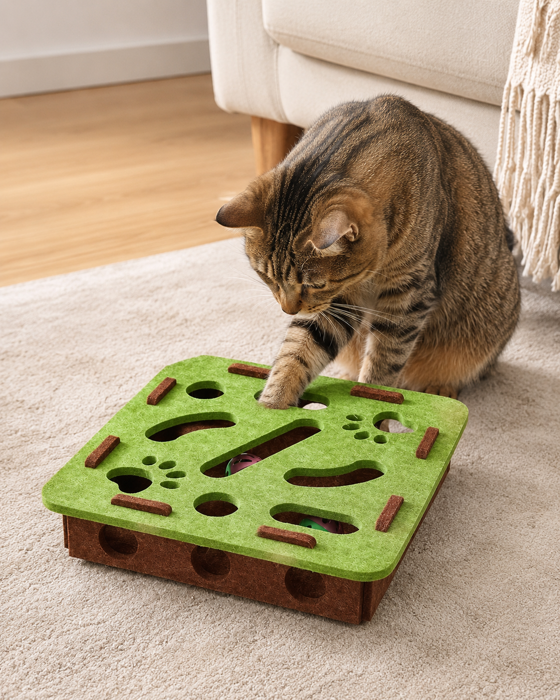 PuzzlePaws Cat Play Box by Scooth Pet