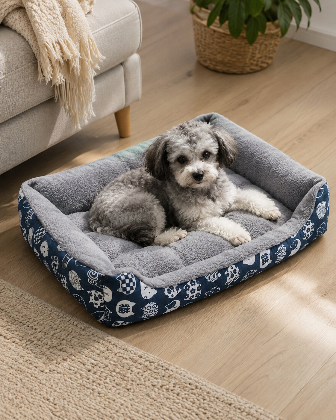 DreamNest Bolster Pet Bed by Scooth Pet