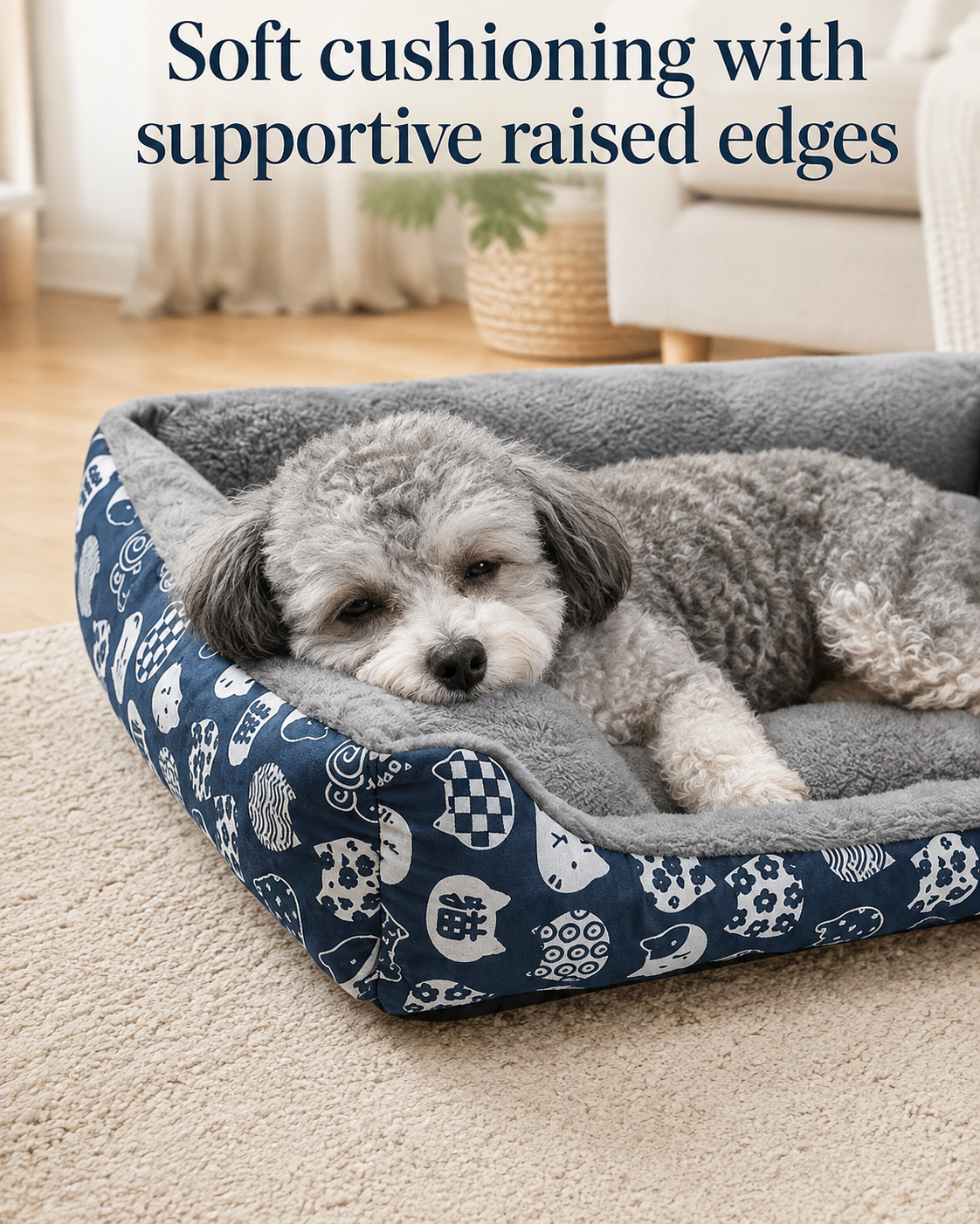 DreamNest Bolster Pet Bed by Scooth Pet