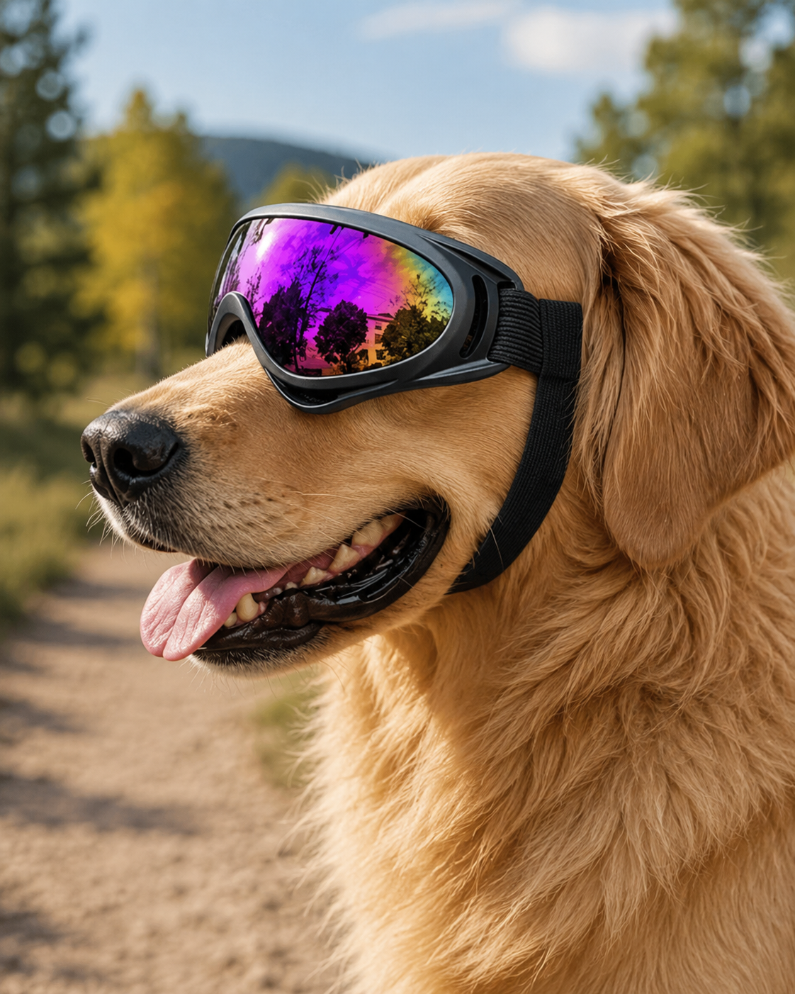 TrailShield UV Dog Goggles by Scooth Pet