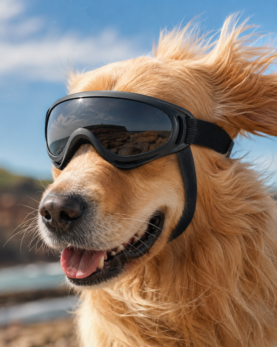 TrailShield UV Dog Goggles by Scooth Pet