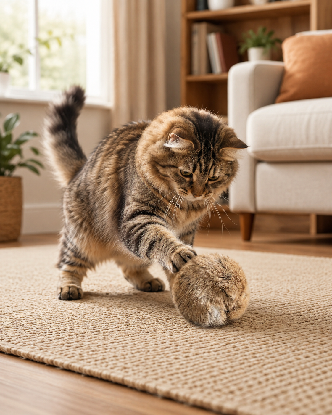 BunnyBounce Fur Cat Toy by Scooth Pet