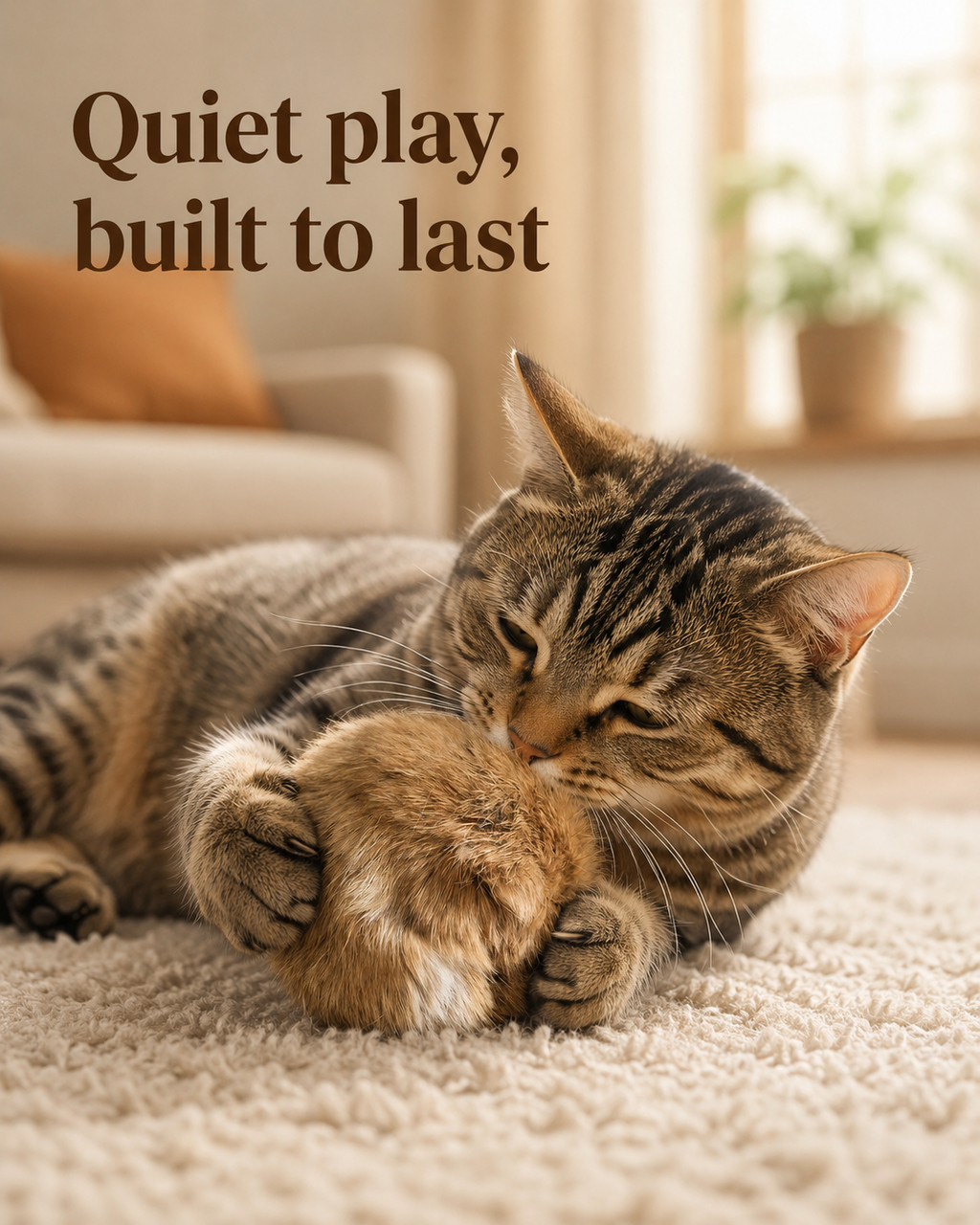 BunnyBounce Fur Cat Toy by Scooth Pet