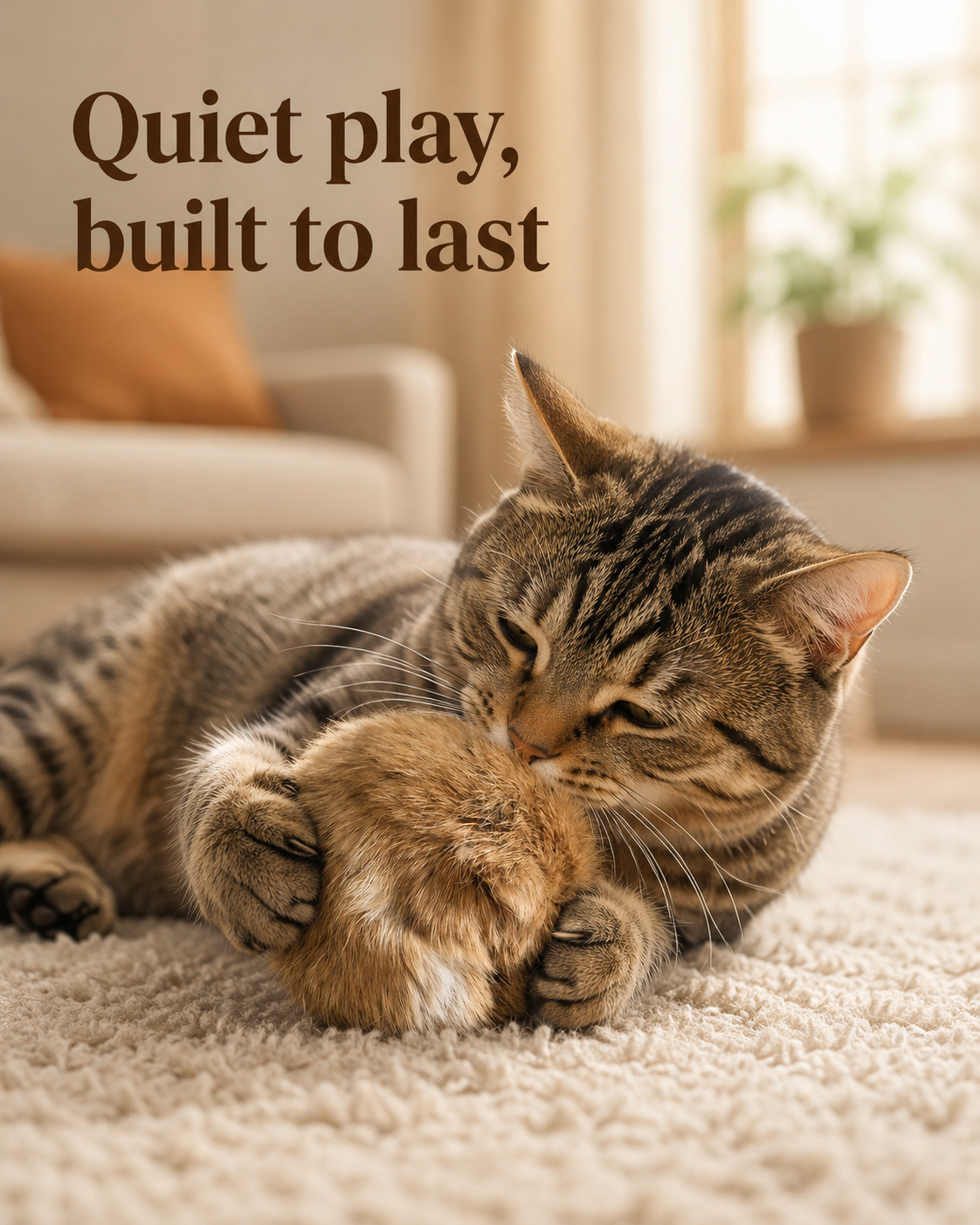 BunnyBounce Fur Cat Toy by Scooth Pet