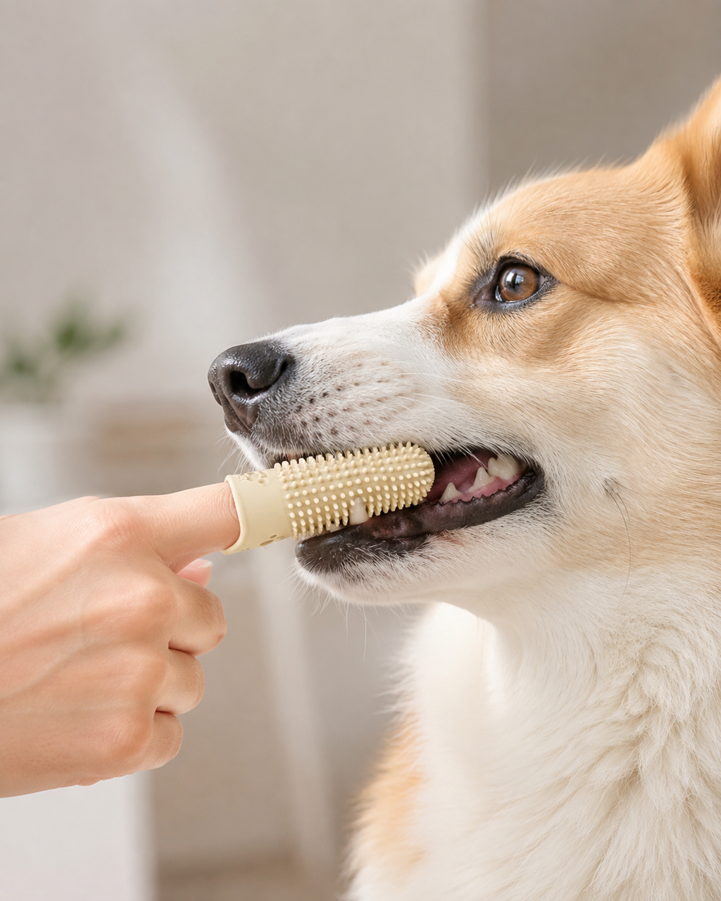 SmilePaw Finger Toothbrush by Scooth Pet