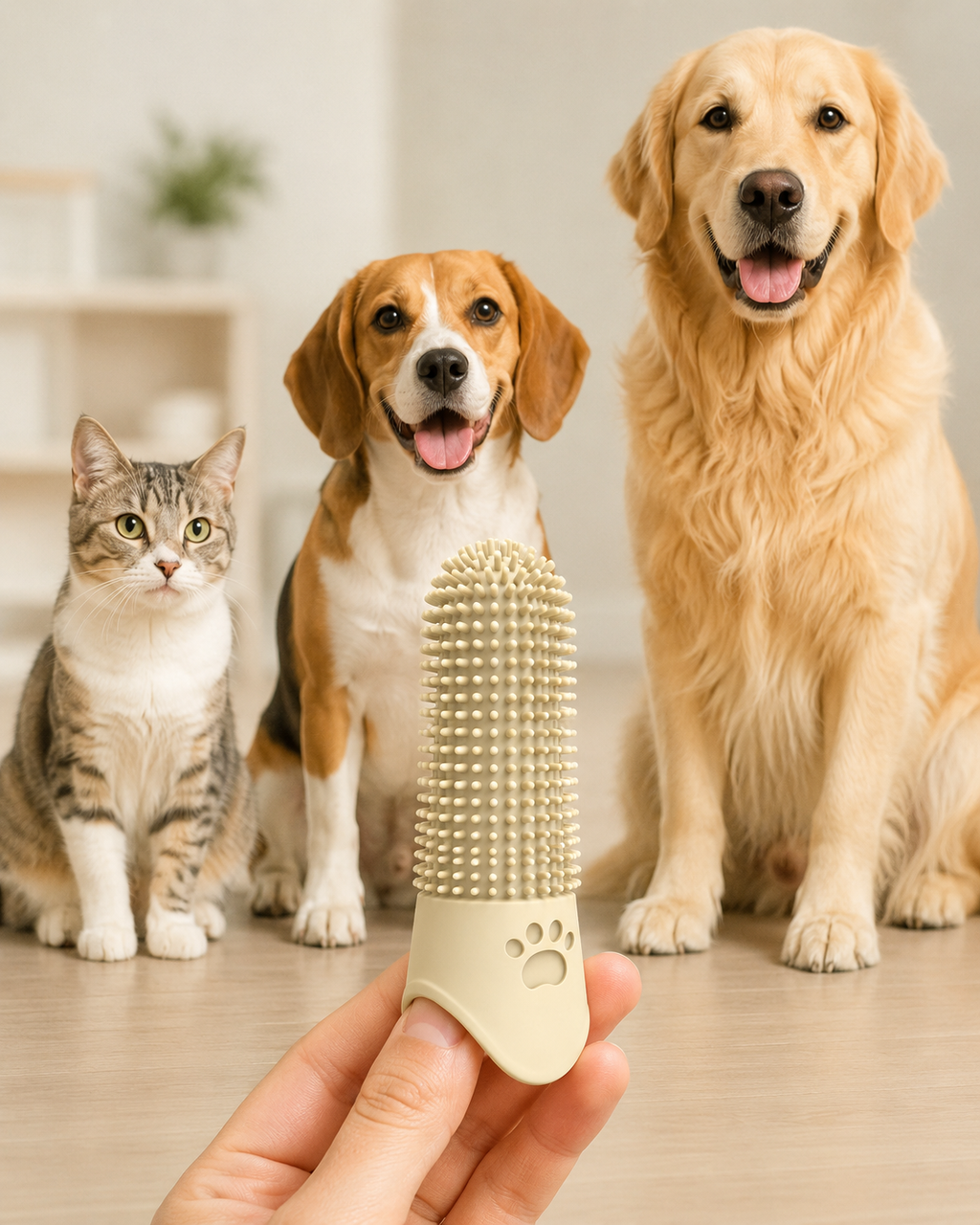 SmilePaw Finger Toothbrush by Scooth Pet