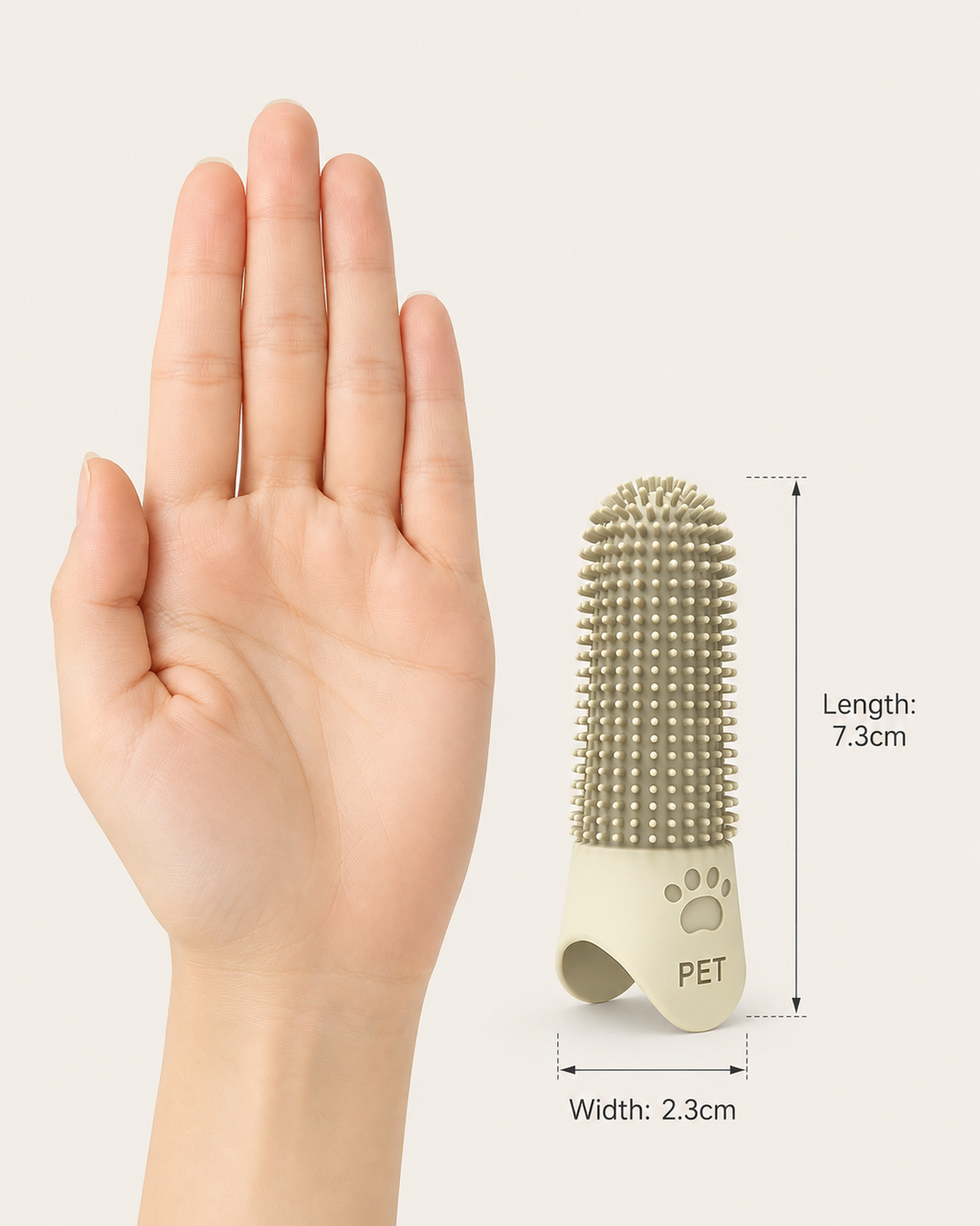 SmilePaw Finger Toothbrush by Scooth Pet