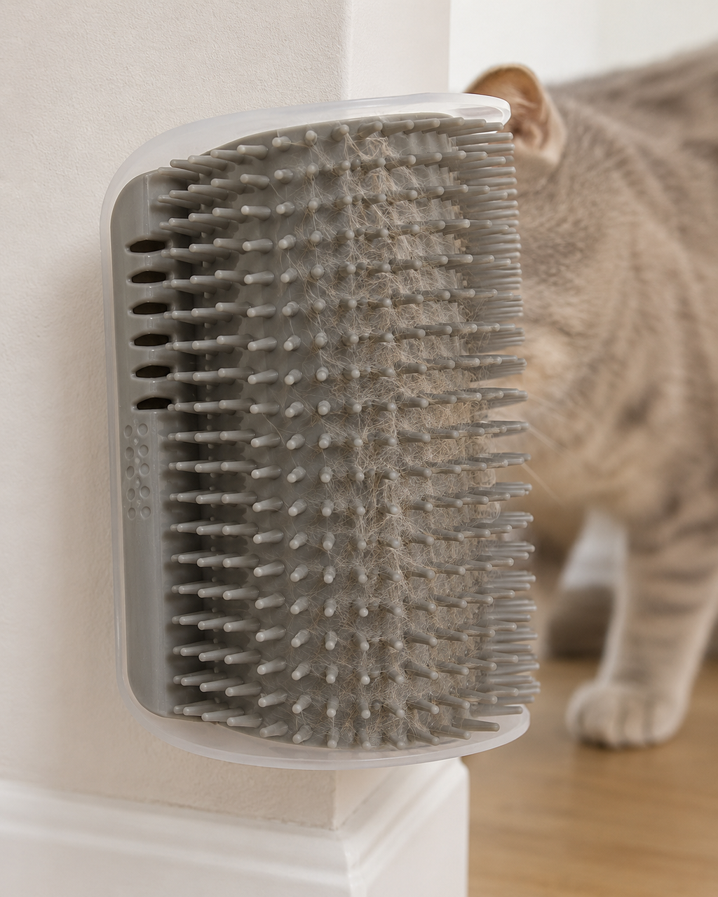 CornerSpa Self-Grooming Cat Brush by Scooth Pet