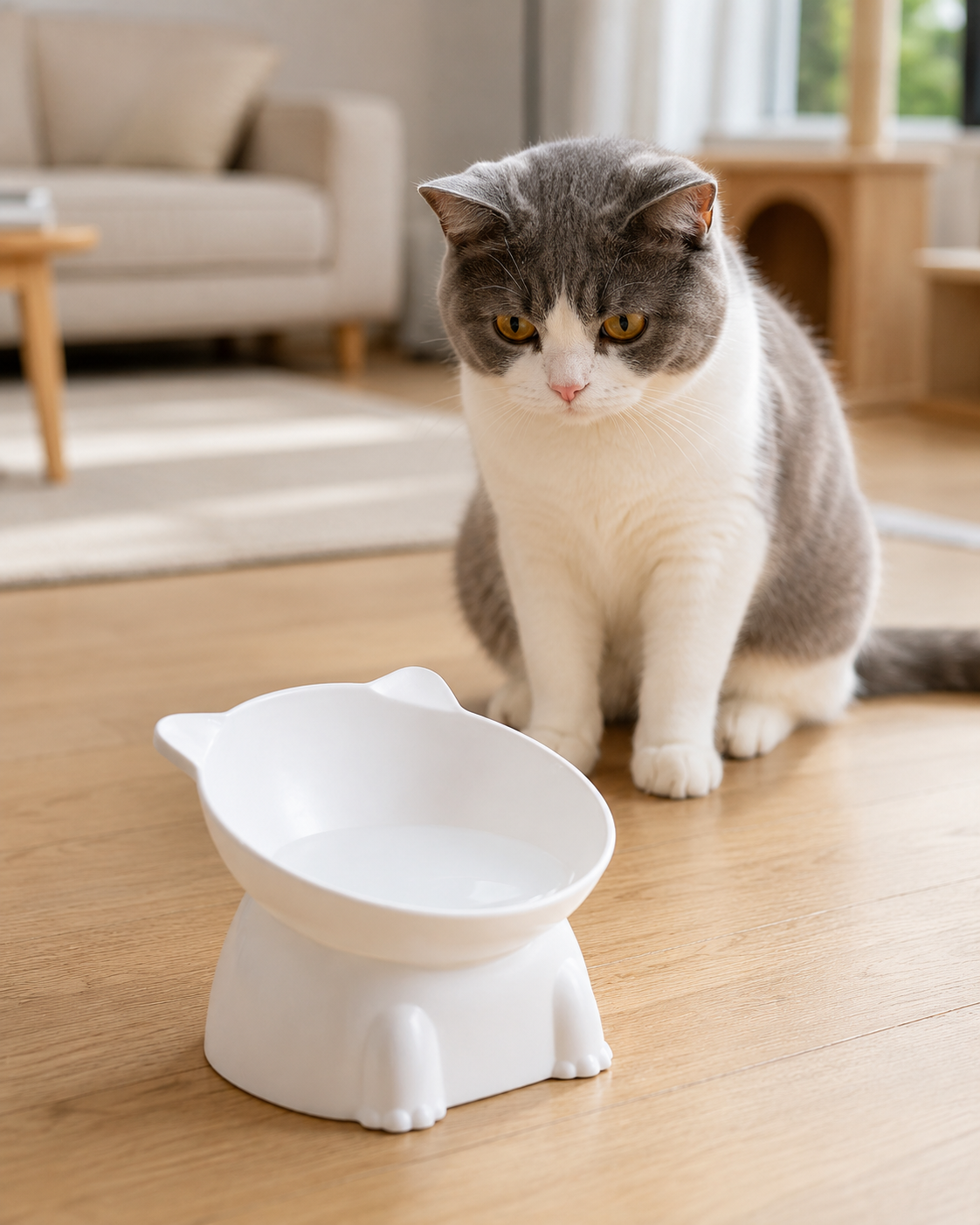 WhiskerLift Elevated Pet Bowl by Scooth Pet
