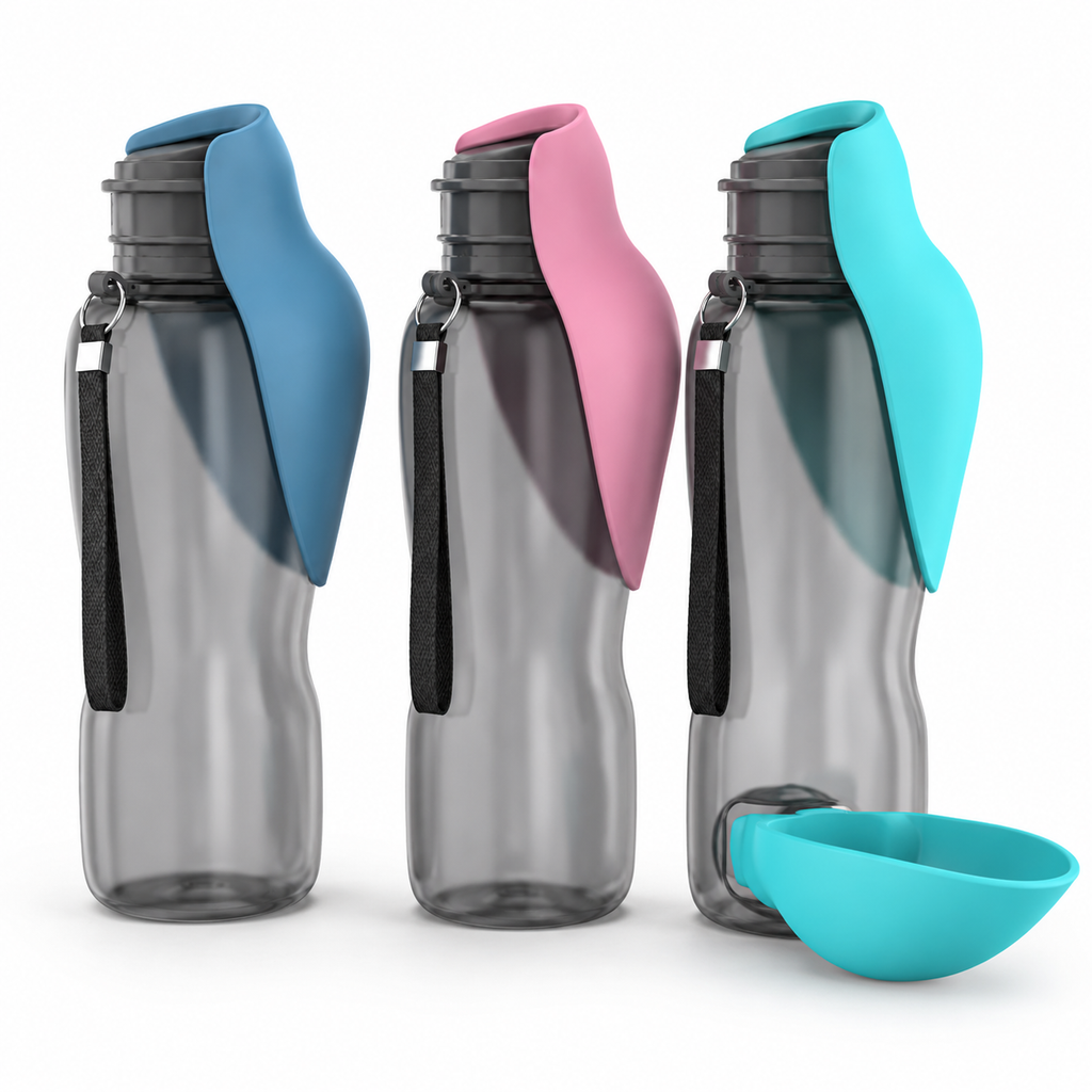 800ML Large Dog Water Bottle Dispenser For Small Big Dogs Portable Travel Pet Drinking Bowls Bulldog Labrador Feeder Supplies