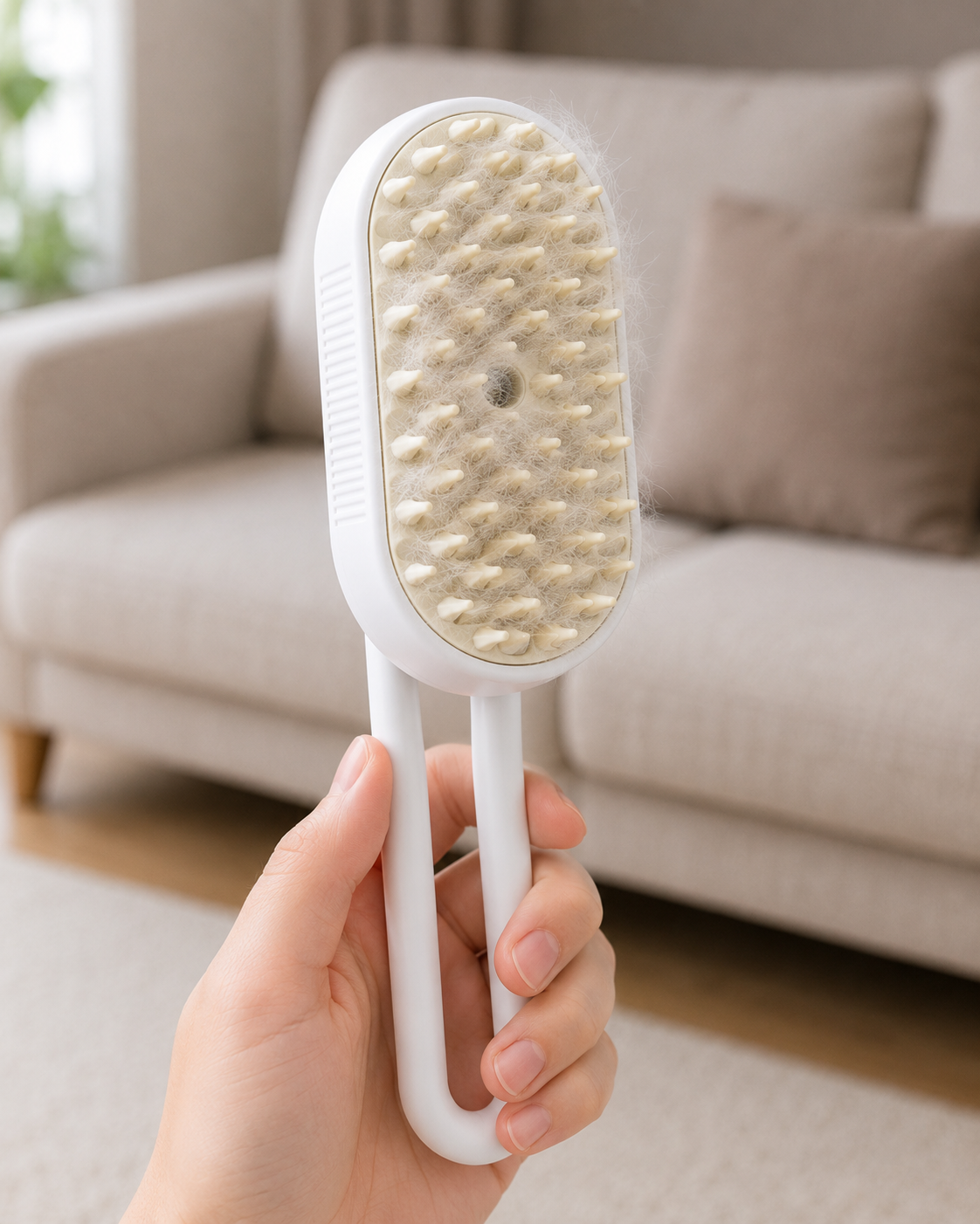 SteamGlow Steam Grooming Brush by Scooth Pet