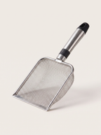 SteelSift Stainless Steel Cat Litter Scoop shown against a plain studio background