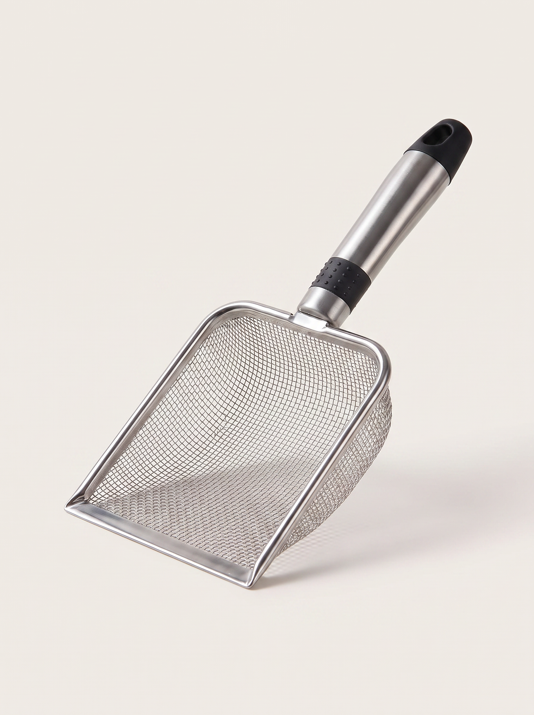 SteelSift Stainless Steel Cat Litter Scoop shown against a plain studio background