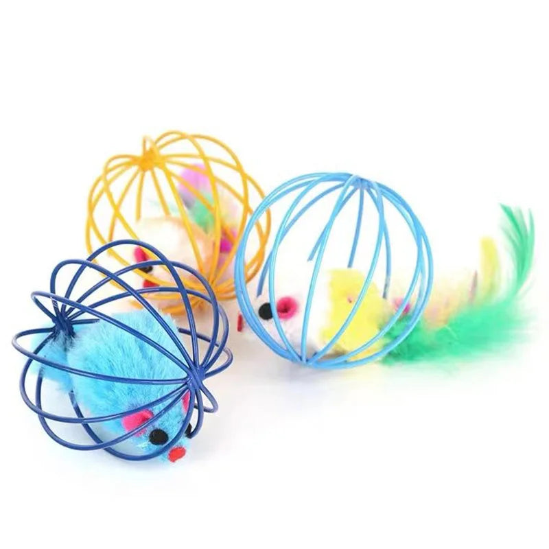 PounceSphere™ Interactive Cage Ball by Scooth Pet