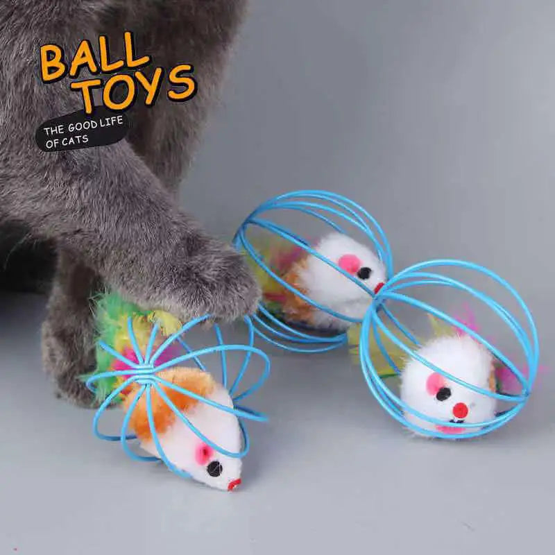 PounceSphere™ Interactive Cage Ball by Scooth Pet