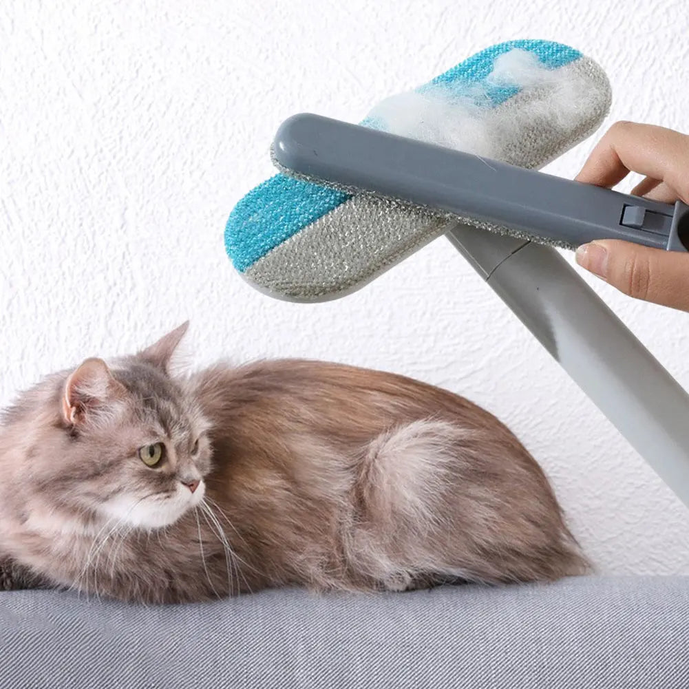 3-in-1 Long-Handle Pet Hair Remover Brush