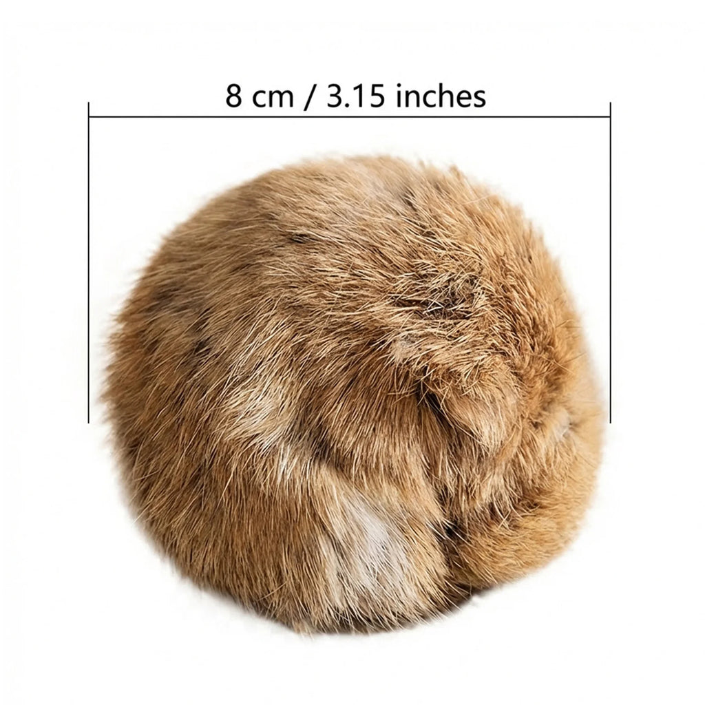 BunnyBounce™ Natural Fur Cat Toy by Scooth Pet