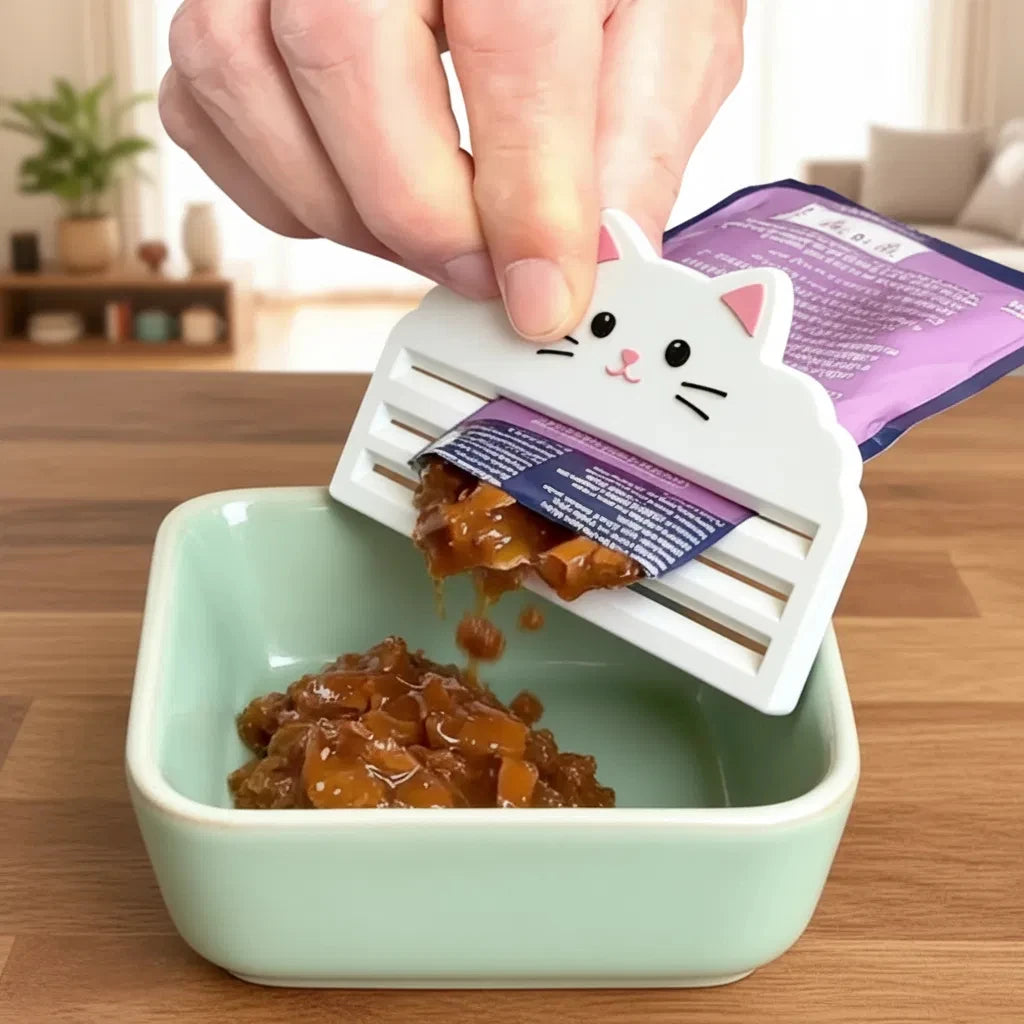 Cat Food Squeezer / Efficiently Extracts Food from Bags / Ensures No Waste / Clean Feeding / Easy Operation /Ideal for Food Bags