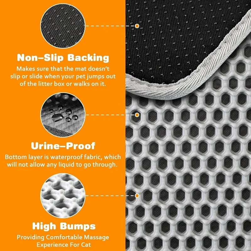 LitterLock Double-Layer Cat Litter Mat by Scooth Pet