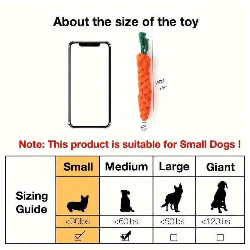 CarrotChew™ Rope Tug Toy by Scooth Pet
