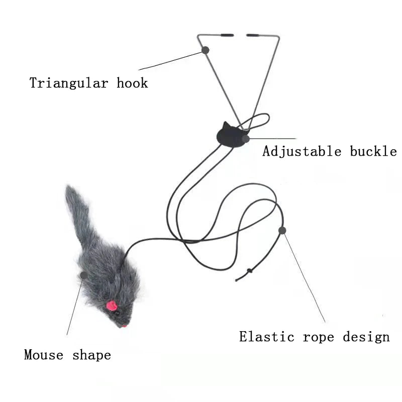 DoorDash™ Hanging Mouse Teaser by Scooth Pet