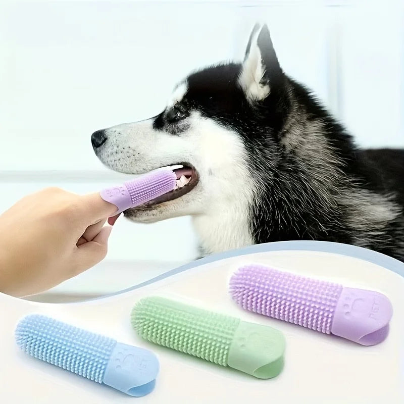 SmilePaw™ 360° Finger Toothbrush by Scooth Pet