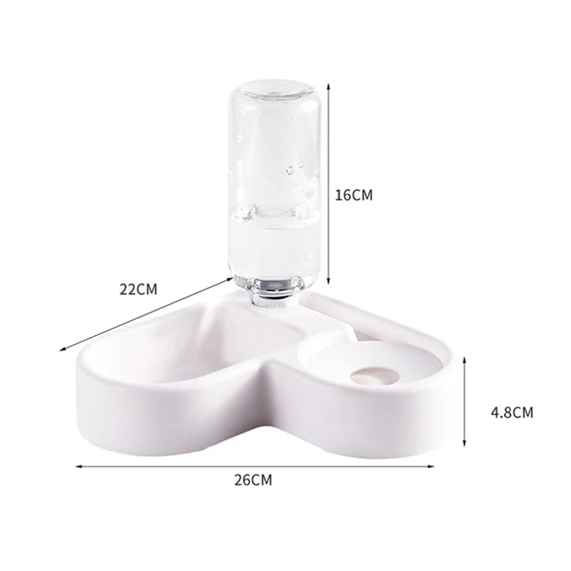HydraHeart™ 2-in-1 Auto Water & Feeding Station by Scooth Pet