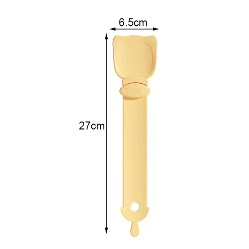 Cat Strip Feeder Spoon Long Handle Lickable Wet Food Dispenser for Cats Pet Meat Puree Squeeze Dispensing Spoon Pet Supplies