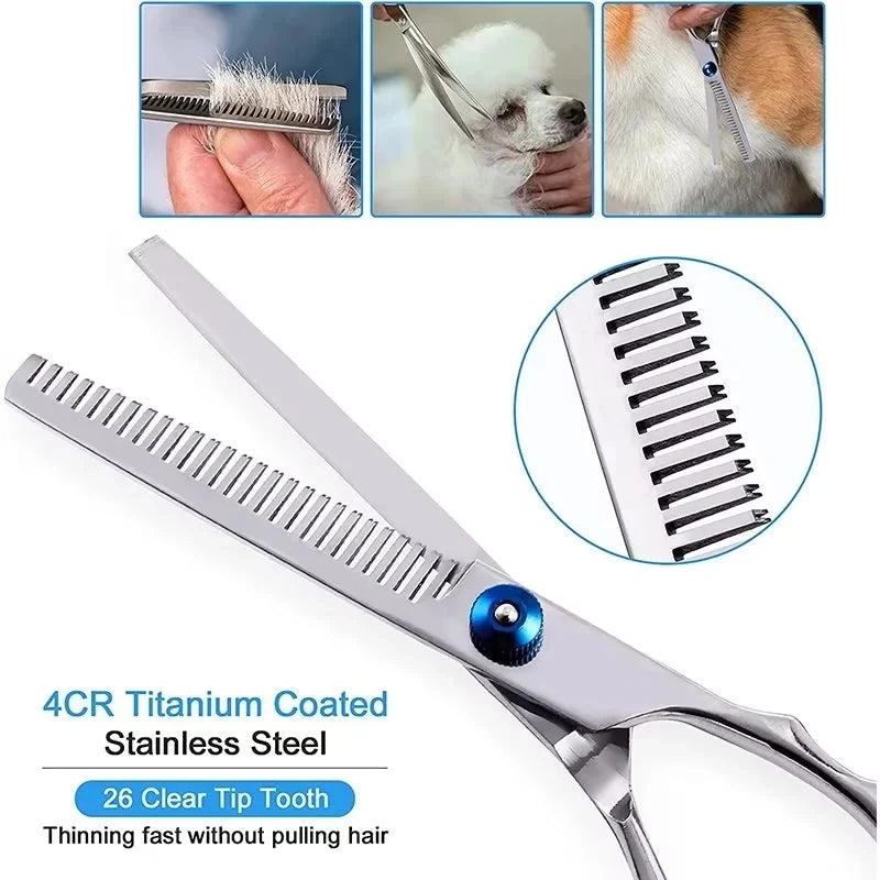 ProTrim Professional Curved Grooming Scissors by Scooth Pet