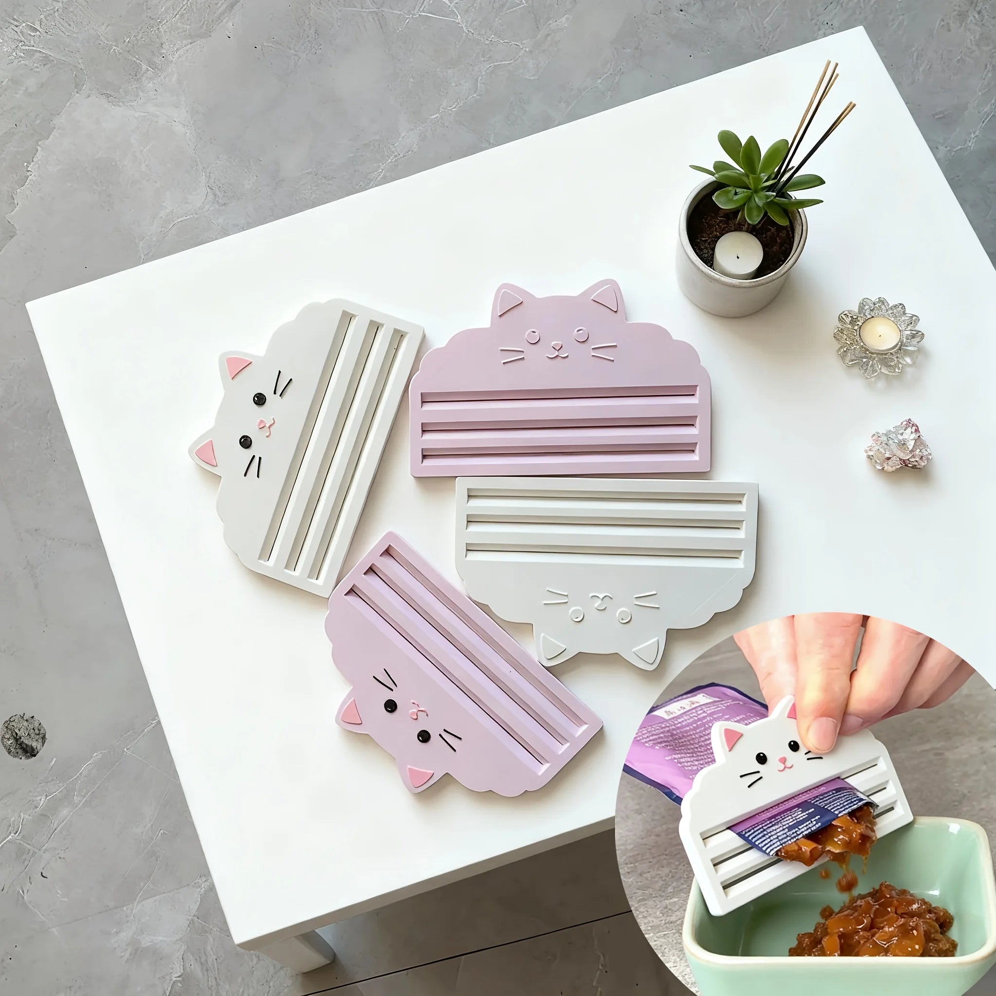 Cat Food Squeezer / Efficiently Extracts Food from Bags / Ensures No Waste / Clean Feeding / Easy Operation /Ideal for Food Bags