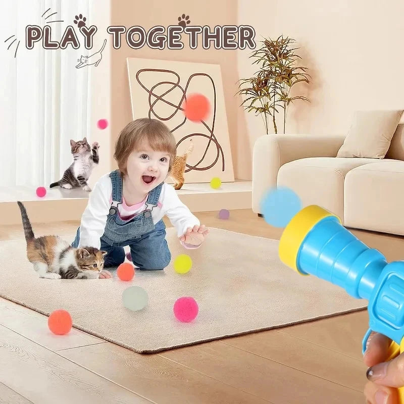 SkyPounce™ Interactive Ball Launcher by Scooth Pet