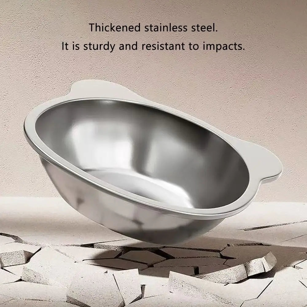 ElevaBowl™ Tilted Stainless Steel Pet Bowl by Scooth Pet