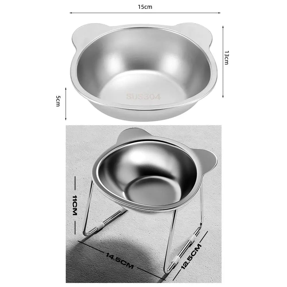 ElevaBowl™ Tilted Stainless Steel Pet Bowl by Scooth Pet