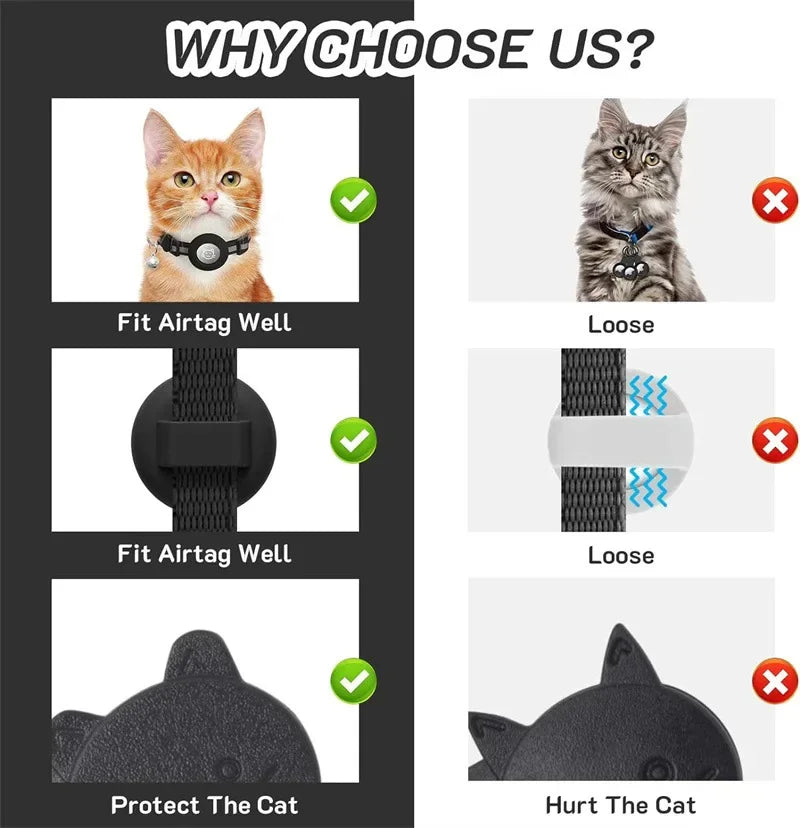 AirGuard™ AirTag Cat Safety Collar by Scooth Pet