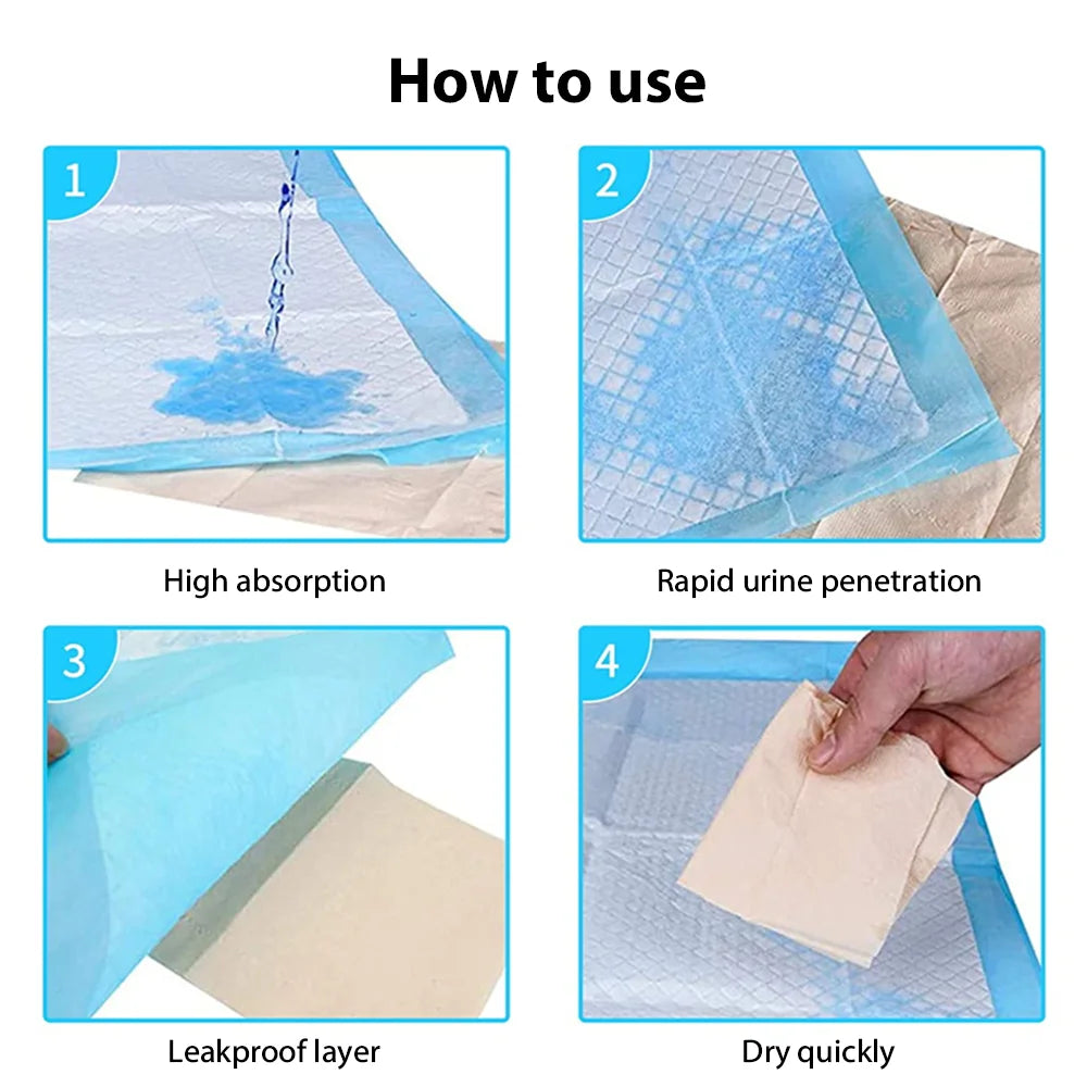 Super Absorbent Pet Diaper Dog Training Pee Pads Disposable Healthy Nappy Mat For Cats Dog Quick-dry Puppy Training for Cats