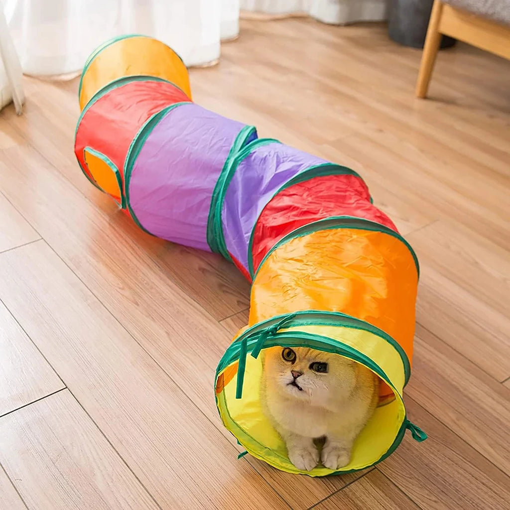 TunnelPaws™ Foldable Cat Play Tunnel by Scooth Pet